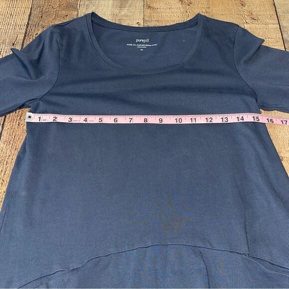 J. JILL | Blue Curved Seam Tunic Top | XS - Picture 9 of 11